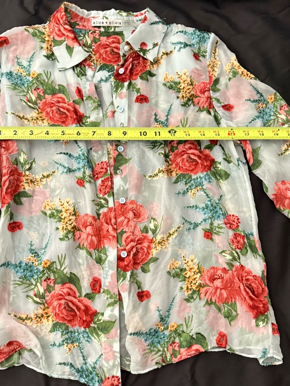 Alice + Olivia Sheer Blouse - Picture 4 of 8